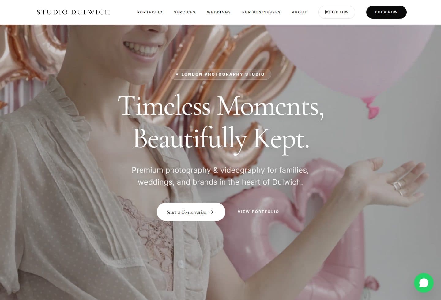 Studio Dulwich website preview